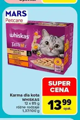Carrefour Karma dla kota Whiskas Tasty Mix 12-pak oferta