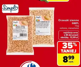 Carrefour Orzeszki ziemne niesolone Simpl oferta