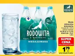 Carrefour Woda mineralna niegazowana Rodowita 6-pak oferta