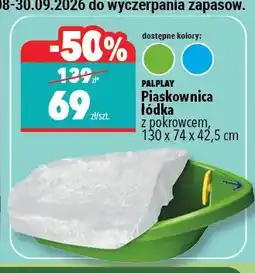 Biedronka Piaskownica łódka z pokrowcem Palplay oferta