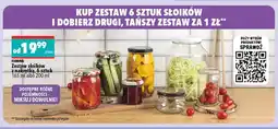 Biedronka Zestaw słoików z nakrętką Florina 6 sztuk oferta