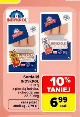 Carrefour Serdelki z piersią indyka Indykpolki Indykpol oferta