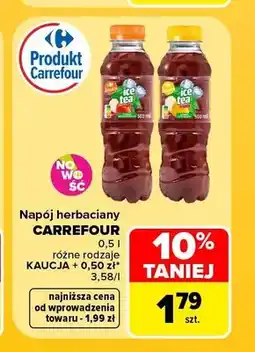 Carrefour Napój herbaciany Carrefour Ice Tea Peach oferta