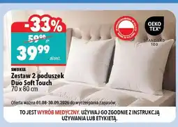 Biedronka Zestaw 2 poduszek Smukee Duo Soft Touch 70x80 cm oferta