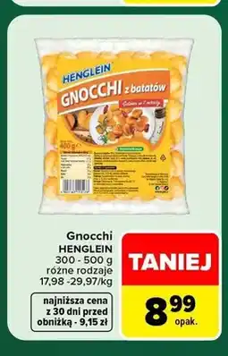 Carrefour Gnocchi z batatów Henglein oferta