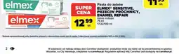 Carrefour Market Pasta do zębów ELMEX SENSITIVE, PRZECIW PRÓCHNICY, ENAMEL REPAIR oferta