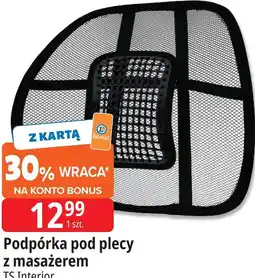 E.Leclerc Podpórka pod plecy z masażerem TS Interior oferta