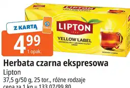 E.Leclerc Herbata czarna ekspresowa Lipton Yellow Label oferta