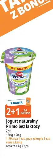 E.Leclerc Zott Primo Jogurt naturalny bez laktozy oferta