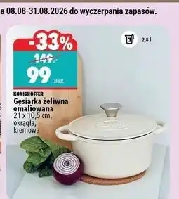 Biedronka Gęsiarka żeliwna 2.8 l Konighoffer oferta