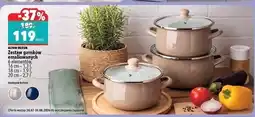 Biedronka Zestaw garnków emaliowanych beżowych Altom Design oferta