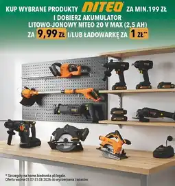Biedronka Podkaszarka akumulatorowa 20 v Niteo Tools oferta