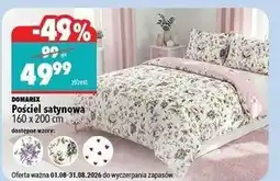 Biedronka Komplet pościeli satynowej 160 x 200 cm Domarex oferta
