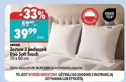 Biedronka Poduszki soft touch 70 x 80 cm Smukee oferta