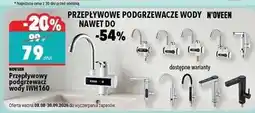 Biedronka Przepływowy podgrzewacz wody iwh160 Noveen oferta
