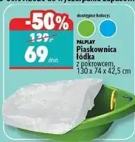 Biedronka Piaskownica łódka z pokrowcem 130 x 74 42.5 cm Palplay oferta