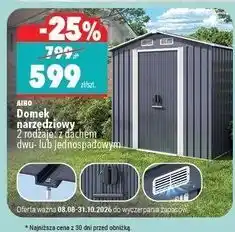 Biedronka Domek narzędziowy z dachem dwuspadowym Aiho oferta