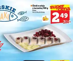 Topaz Śledź w oleju z żurawiną Elmar oferta