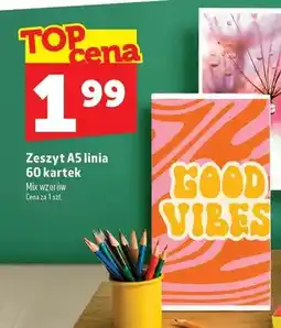 Topaz Zeszyt A5 linia 60 kartek oferta