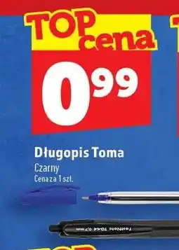 Topaz Długopis Toma czarny oferta