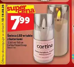 Topaz Świeca LED w tubie z bateriami Cortina oferta