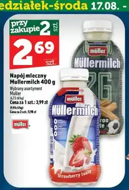 Topaz Napój mleczny Müllermilch o smaku truskawkowym oferta