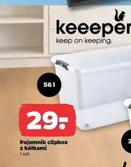 Netto Pojemnik clipbox z kółkami Keeeper oferta