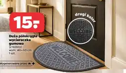 Netto Duża półokrągła wycieraczka gumowa 40x60 cm oferta