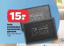 Netto Duża prostokątna wycieraczka gumowa 40x60 cm oferta