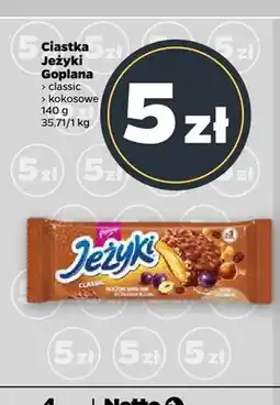 Netto Ciastka Jeżyki Classic Goplana oferta