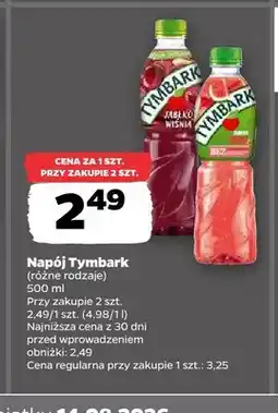 Netto Napój jabłko mięta Tymbark oferta