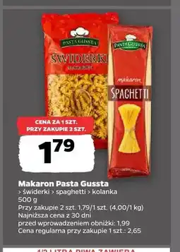 Netto Makaron świderki Pasta Gussta oferta