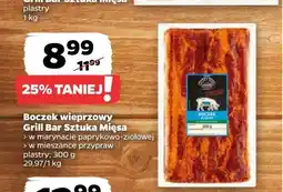 Netto Boczek wieprzowy w marynacie paprykowo-ziołowej Grill Bar Sztuka Mięsa oferta