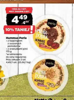 Netto Hummus z toppingiem z suszonych pomidorów Perla oferta