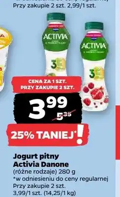 Netto Jogurt pitny Activia Danone kiwi oferta
