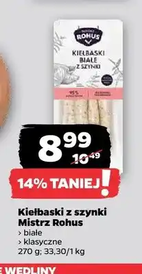 Netto Kiełbaski z szynki białe Mistrz Rohus oferta