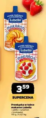 Netto Przekąska w tubce makaron Lubella jabłko i cynamon oferta
