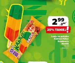 Netto Lody na patyku Kaktus Patec Sombrero Nestlé oferta