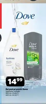 Netto Żel pod prysznic Dove Men+Care Extra Fresh oferta