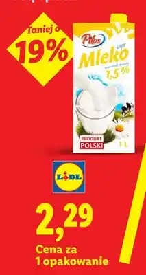 Lidl Mleko UHT 1,5% Pilos oferta