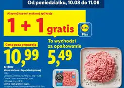 Lidl Mięso mielone z łopatki wieprzowej Rzeźnik oferta