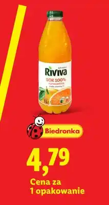 Lidl Sok pomarańczowy Riviva oferta