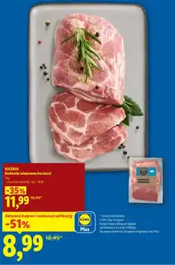 Lidl Karkówka wieprzowa bez kości Rzeźnik oferta