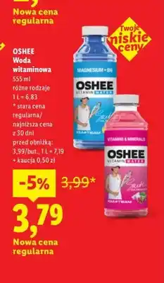 Lidl Woda witaminowa Oshee Magnesium + B6 oferta