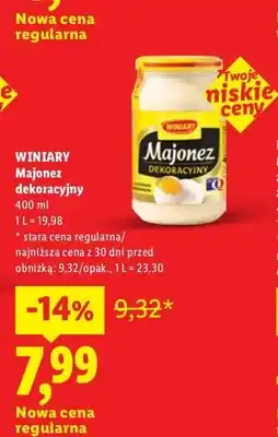 Lidl Majonez Dekoracyjny Winiary oferta