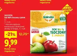 Lidl Sok 100% tłoczony z jabłek Solevita oferta
