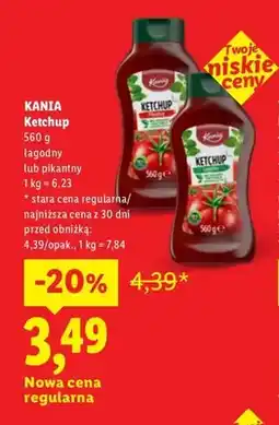Lidl Ketchup łagodny Kania oferta