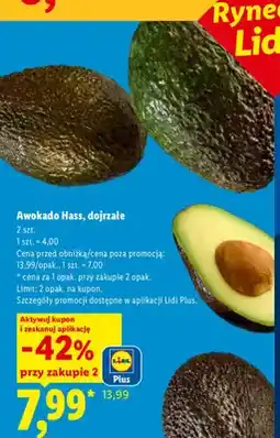 Lidl Awokado Hass dojrzałe oferta