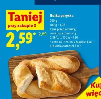 Lidl Bułka paryska oferta