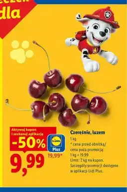 Lidl Czereśnie luzem Ryneczek Lidla oferta